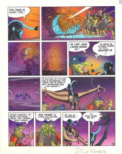 LA SAGA D'ALANDOR  : Planche originale 16  en couleur directe de la Saga d'Alandor Tome 2 L'ange carnivore